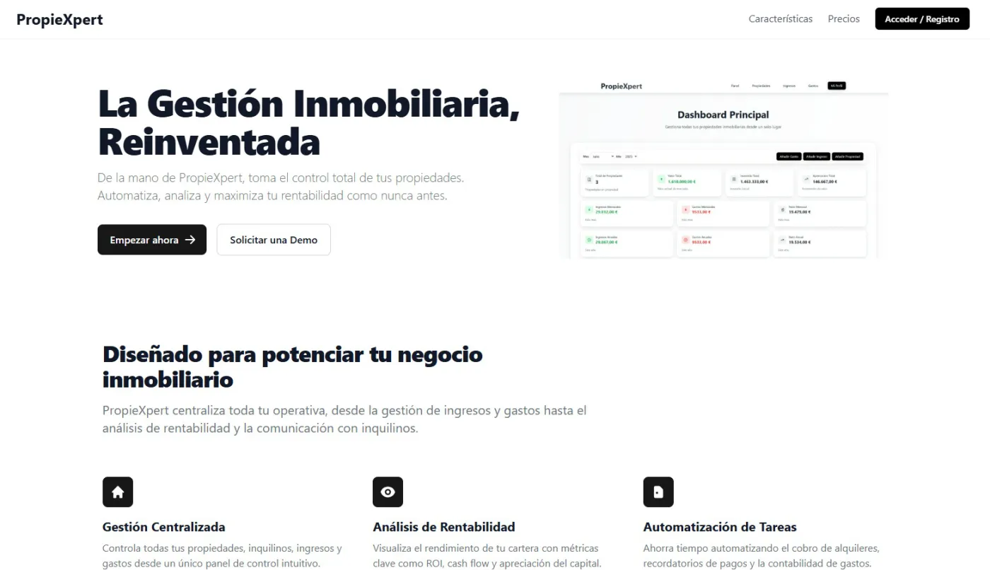 PropieXpert: captura del proyecto